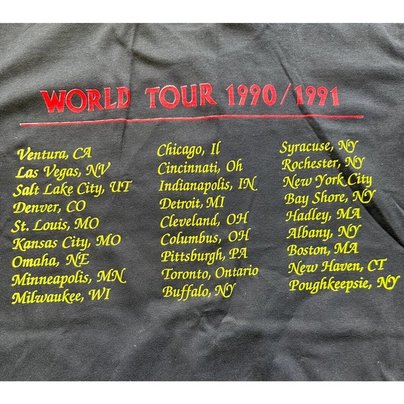 VTG 1990/1991 Don Dokken "Up from the Ashes" Concert World Tour Shirt Large NWOT - Picture 7 of 7